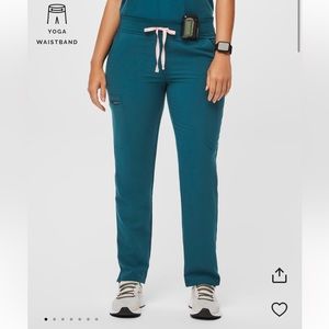 Caribbean Blue Yola- Skinny Scrub Pants 2.0